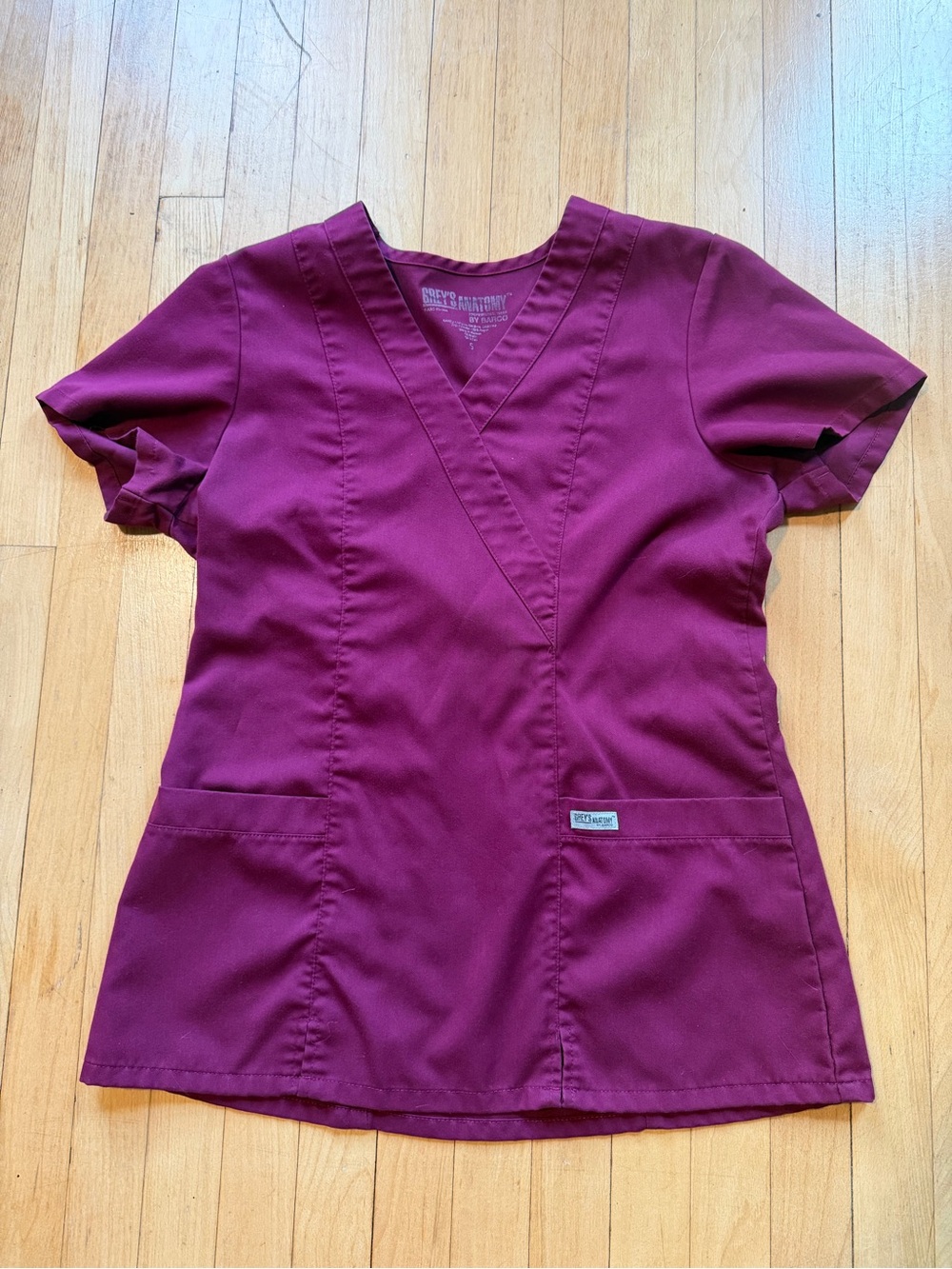 Grey's Anatomy Women’s Wine Scrub Top